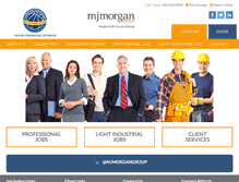 Tablet Screenshot of mjmorgangroup.com